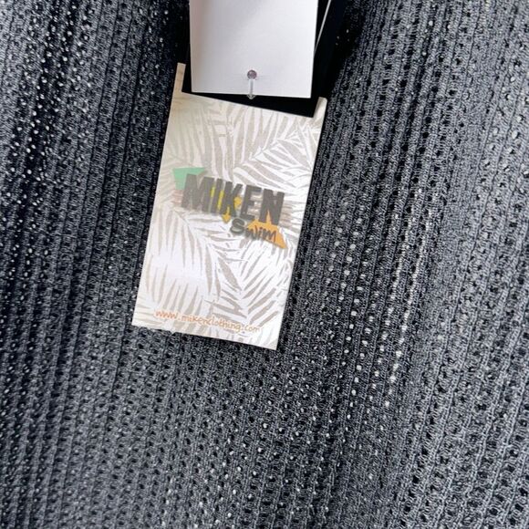 MIKEN Low-Back Midi Dress Swim Cover-Up Black Size XS - Picture 10 of 12